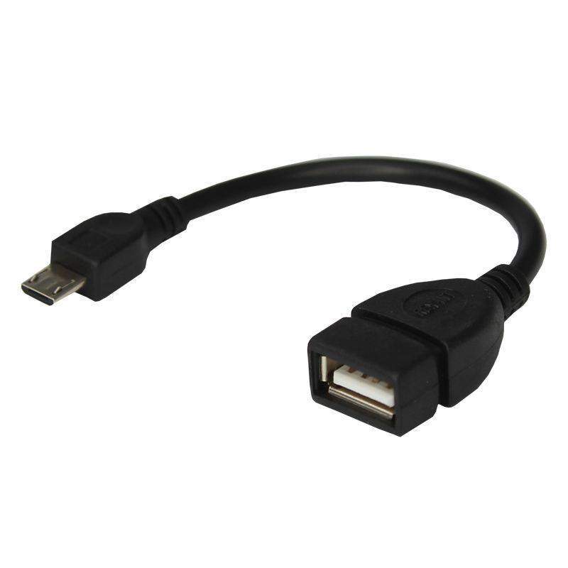 кабель usb otg micro usb на usb шнур 0.15м черн. rexant 18-1182 от BTSprom.by