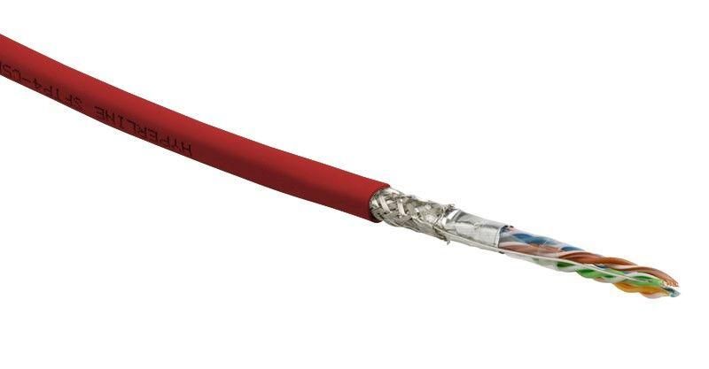 кабель витая пара sf/utp кат.5e 4 пары 24 awg ож solid экран-фольга + медн. оплетка lszh -20град.c-+75град.c sfutp4-c5e-s24-in-lszh-rd-305 гарантия: 15 лет компонентн./25 лет системн. красн. (уп.305м) hyperline 444630 от BTSprom.by