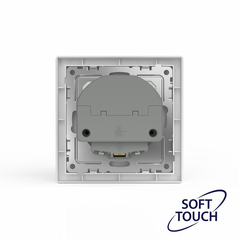  Розетка 1-м СП Pixel IP20 с заземл. с 2-мя заряд. устр. USB тип A+C механизм айс TOKOV ELECTRIC TKE-PX-R1U2AC-C34 фото в каталоге от BTSprom.by