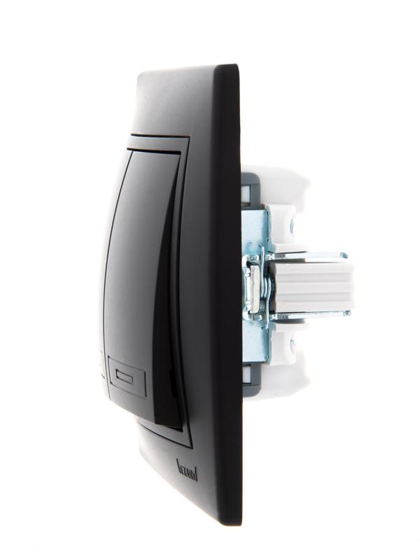  Рамка 3-м Mira горизонт. черн. бархат LEZARD 701-4200-148 фото в каталоге от BTSprom.by