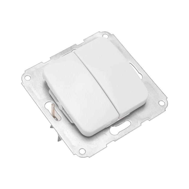  Выключатель 2-кл. СП DEA 10А механизм бел. Kranz KR-78-0202 фото в каталоге от BTSprom.by