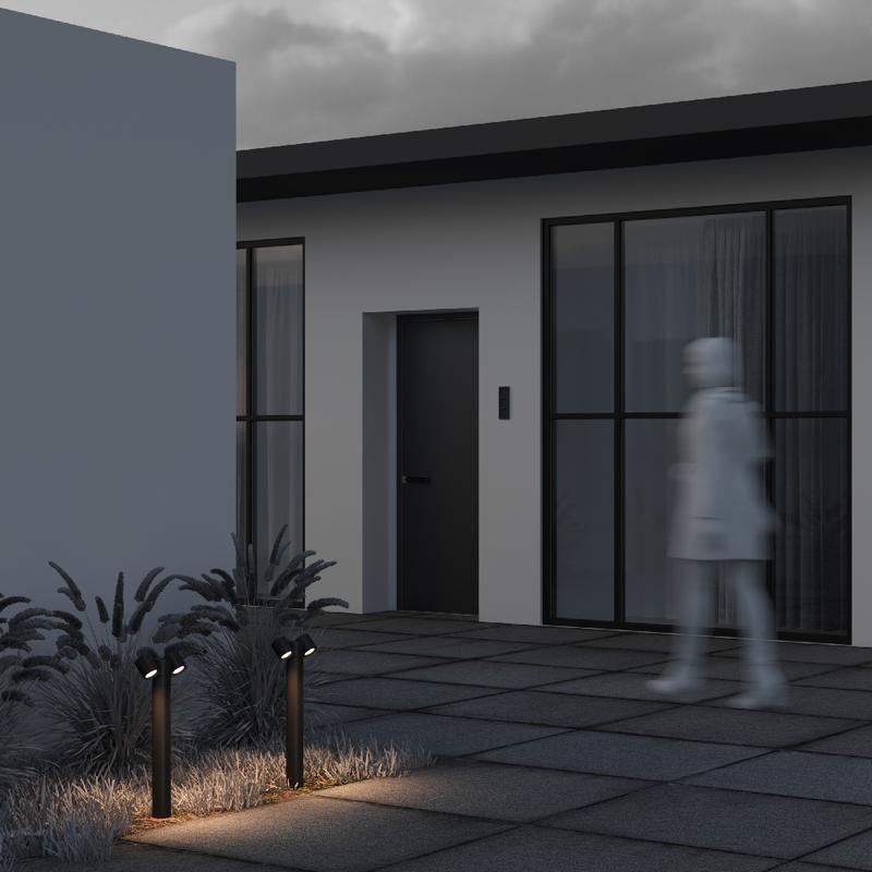  Светильник Wall Street 2х50Вт GU10 IP54 ландшафтный Maytoni O010FL-02B фото в каталоге от BTSprom.by