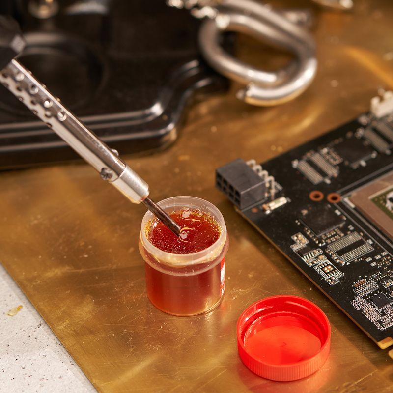  Канифоль сосновая флюс НЕЙТРАЛЬНЫЙ марка А 20г инд. упак. Rexant 09-3710-1 фото в каталоге от BTSprom.by