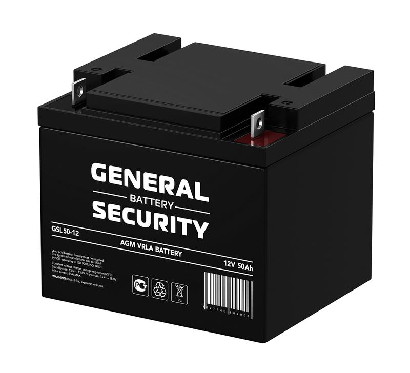аккумулятор 12в 50а.ч general security gsl50-12 от BTSprom.by