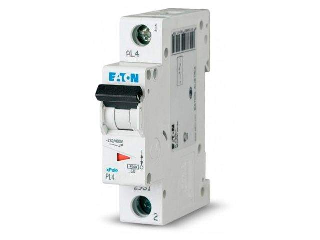 автоматич. выключатель eaton pl4 1p 40а, тип с, 4.5ка, 1m (авт. выкл. pl4 1p 40а, тип с, 4.5ка, 1m) 293128 от BTSprom.by