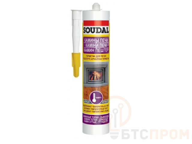 Герметик для печей "Soudal" КАМИНЫ ПЕЧИ черный 280 мл 102829 фото в каталоге от BTSprom.by  Герметик для печей "Soudal" КАМИНЫ ПЕЧИ черный 280 мл 102829 фото в каталоге от BTSprom.by