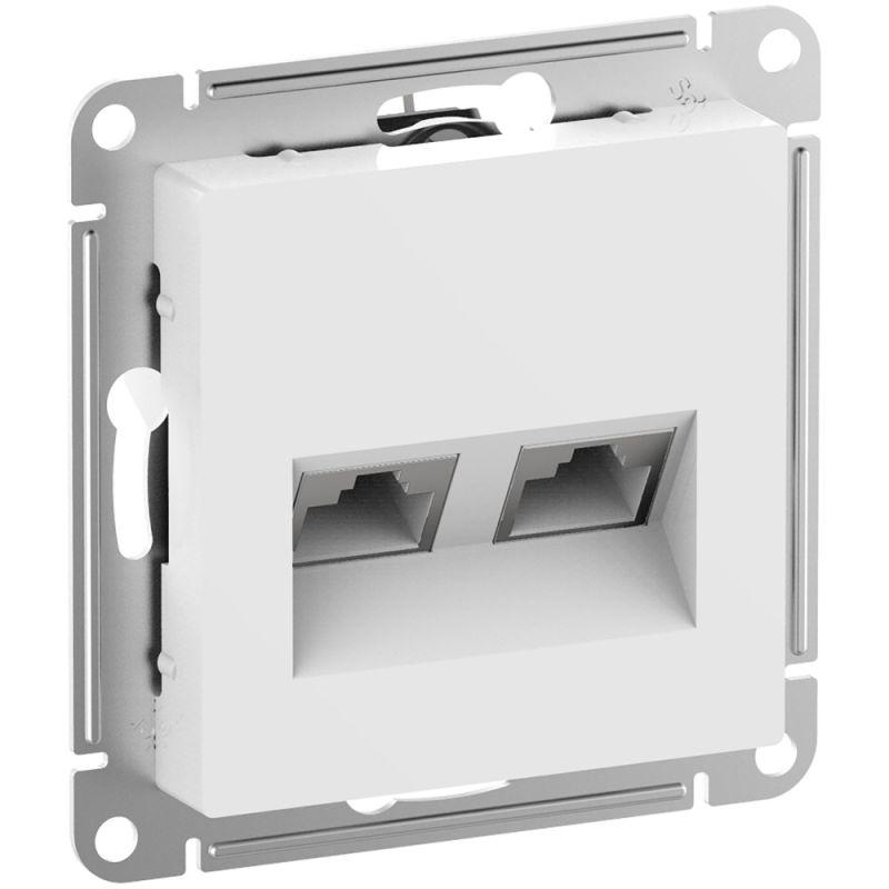 розетка компьютерная 2-м atlasdesign rj45 кат.6a механизм бел. se atn000188 от BTSprom.by