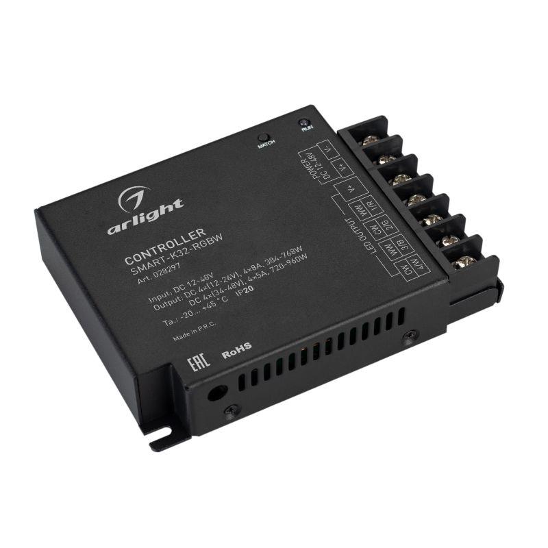 контроллер smart-k32-rgbw (12-48в 4х8а 2.4g) (ip20 металл) arlight 028297 от BTSprom.by