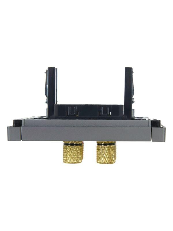  Аудиорозетка 4-м FORTE&PIANO FP539 сталь IEK FP-S40-K46 фото в каталоге от BTSprom.by