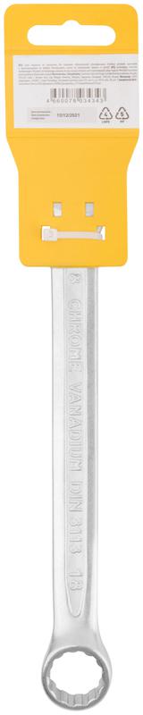  Ключ комбинированный усиленный "Гранд" CrV холодный штамп 18мм FIT 63288 фото в каталоге от BTSprom.by