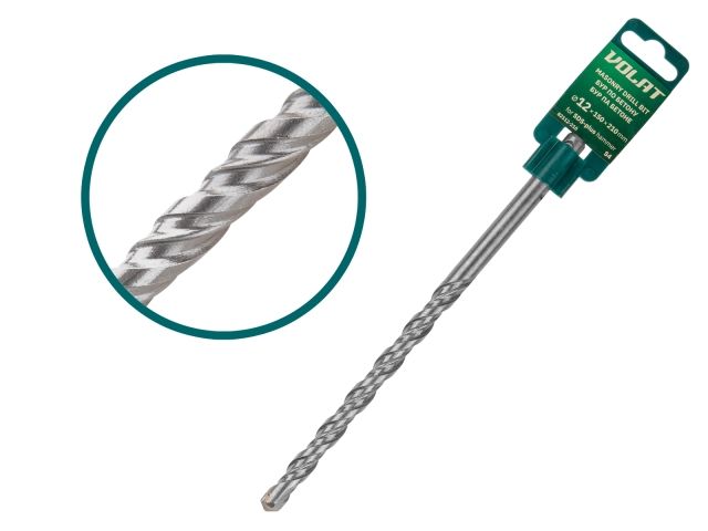 12х150х210 мм бур (сверло) sds-plus s4 волат (бур по бетону) 82112-210 от BTSprom.by