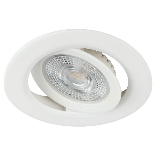 светильник светодиодный kl led 25a-5 3k wh set 10 5вт 3000к ip20 встраив. круглый поворотн. бел. (уп.10шт) эра б0070936 от BTSprom.by
