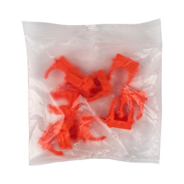  Держатель для труб (клипса) d16мм оранж. (уп.10шт) Plast EKF derj-z-16o фото в каталоге от BTSprom.by