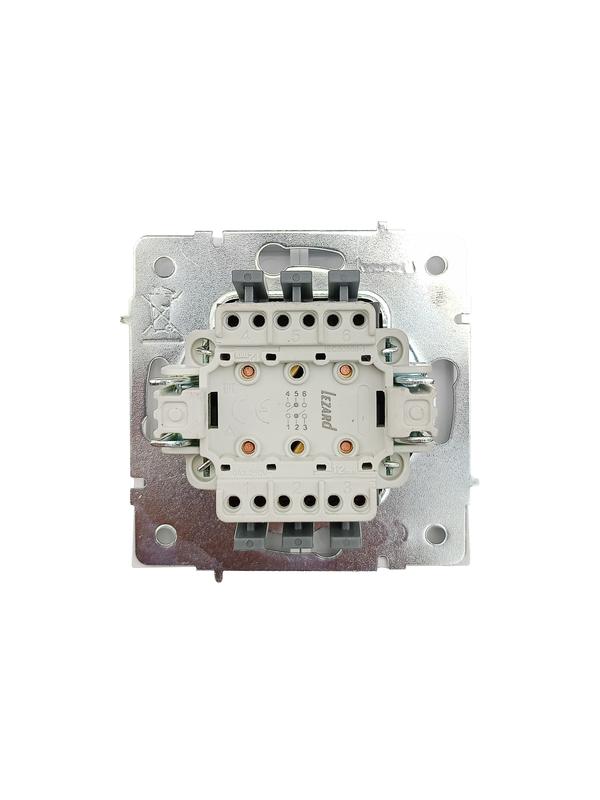  Выключатель проходной 2-кл. СП ZIMA IP20 10А безвинт. зажим бел. LEZARD 704-0288-106QC фото в каталоге от BTSprom.by