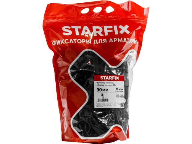 фиксатор арматуры "стойка турецкая-30"  (50 шт в дой-паке) starfix smd4-57415-50 от BTSprom.by