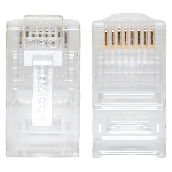  Коннектор RJ45 (8P8C) кат.5E неэкранир. 30мкд универс. (уп.10шт) TERACOM PRO EKF TRP-PLUG-5EUTP-10 фото в каталоге от BTSprom.by