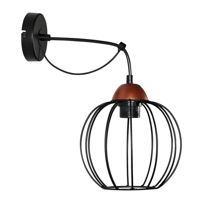 светильник "конти" 511 (плафон шар) нбб 01-60-165 е27 (им) настенный медь черн. муар элетех 1005405032 от BTSprom.by