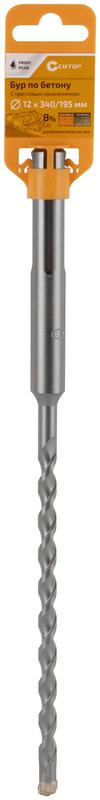  Бур по бетону Profi Plus SDS-Max с крестовым наконечником 12х340мм Cutop 42-12340 фото в каталоге от BTSprom.by