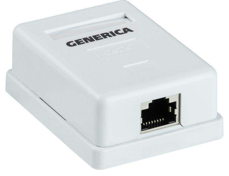 розетка компьютерная 1-м оп rj45 кат.5e ftp generica cs2-1c5ef-12-g от BTSprom.by