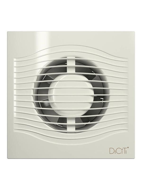 вентилятор вытяжной осевой d100 декоративный с обратным клапаном diciti slim 4c ivory от BTSprom.by