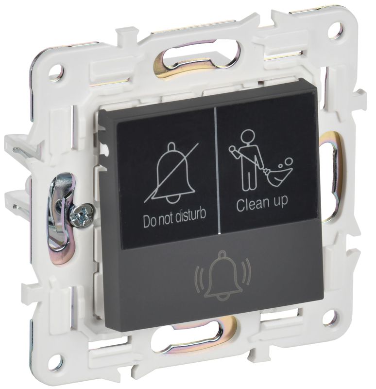 кнопка звонка skandy 10а sk-v17g для отелей с индикацией графит iek sk-v14-2-10-k53 от BTSprom.by