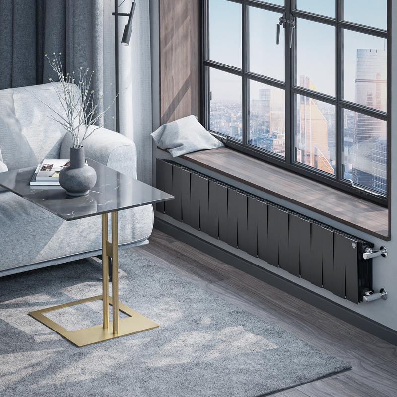  Радиатор PianoForte 200 20 секц. биметал. Noir Sable Royal Thermo НС-1346011 фото в каталоге от BTSprom.by