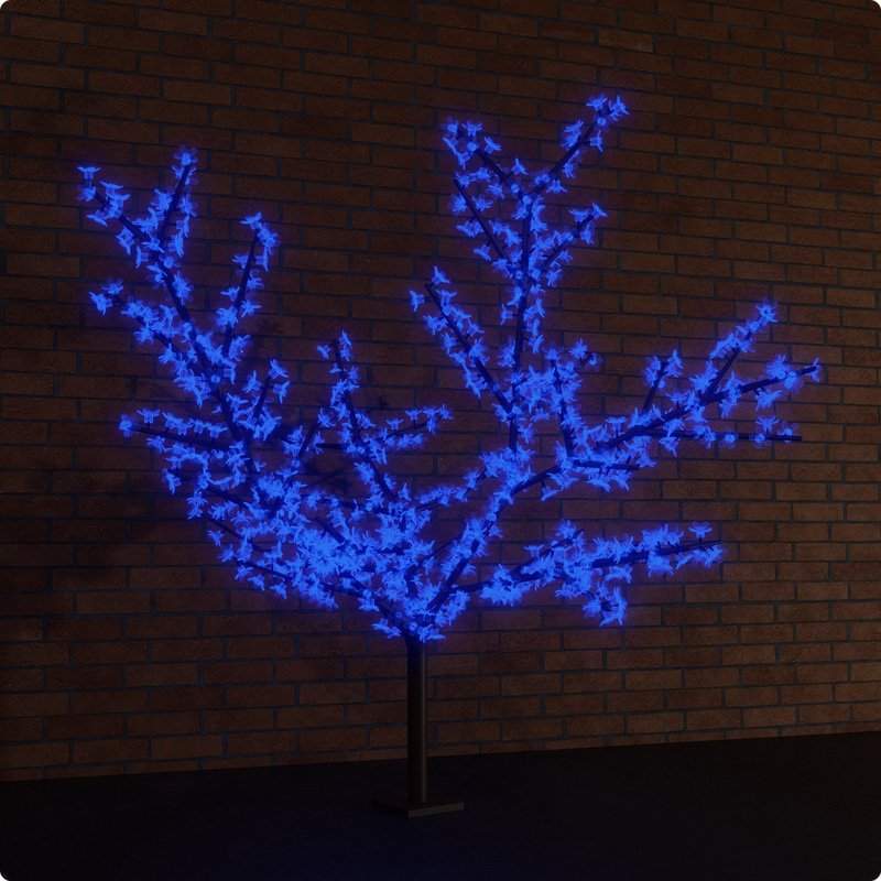 светодиодное дерево сакура, h=3,6м, d=3,0м, 1728 диодов, синий - поставка под заказ от BTSprom.by