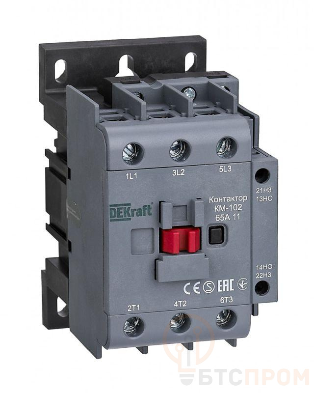 Контактор КМ-102 65А кат. 48В AC 1НО+1НЗ AC-3 AC-4 DEKraft 22327DEK фото в каталоге от BTSprom.by  Контактор КМ-102 65А кат. 48В AC 1НО+1НЗ AC-3 AC-4 DEKraft 22327DEK фото в каталоге от BTSprom.by