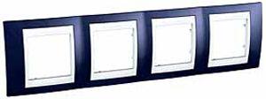 рамка 4-м unica хамелеон горизонт. индиго/бел. sche mgu6.008.842 от BTSprom.by