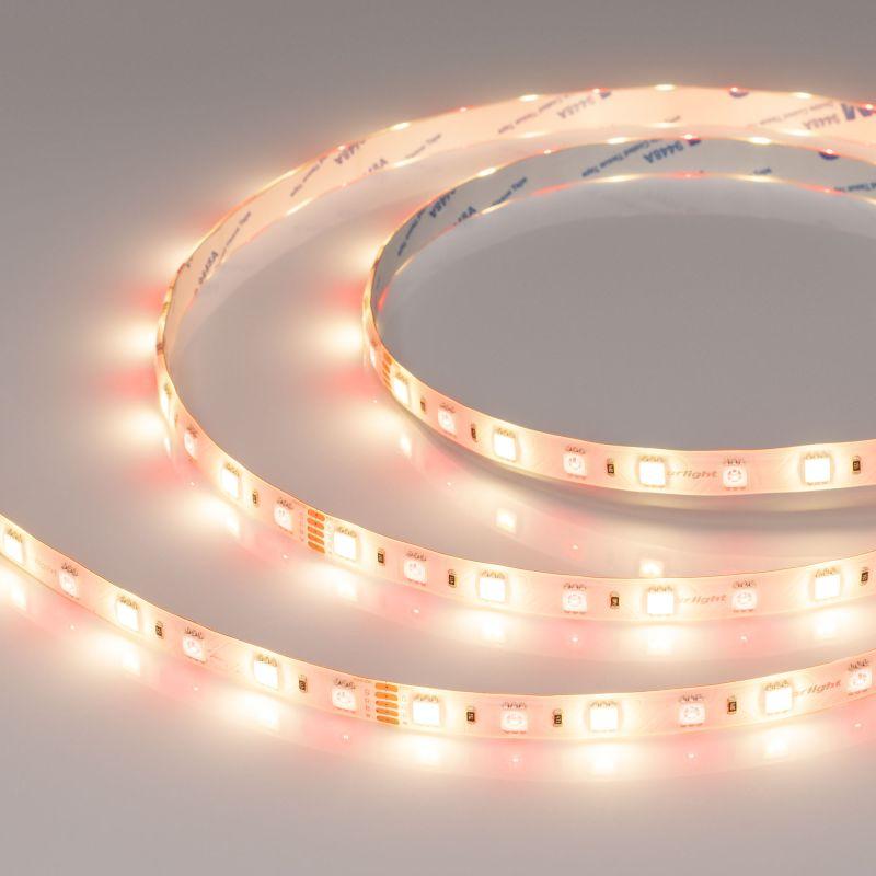 лента светодиодная rtw-se-b60-10mm 24v rgbw-warm 14.4вт/м ip65 5060 открыт. (уп.5м) arlight 034185 от BTSprom.by
