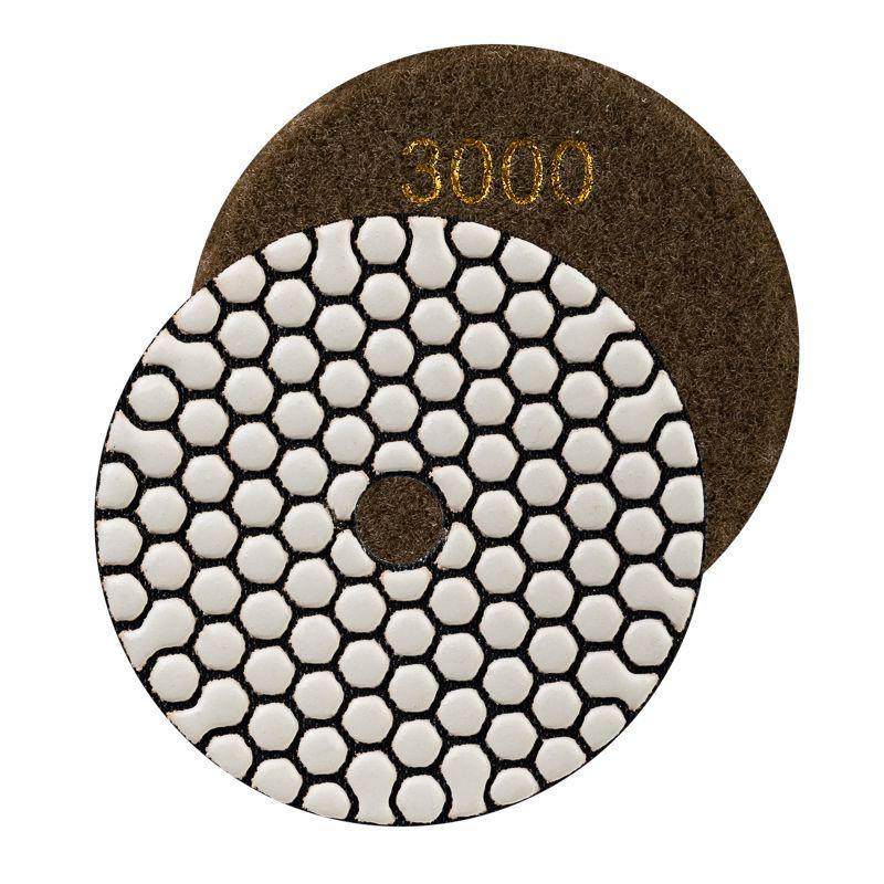 круг алмазный гибкий шлифовальный черепашка 100мм p3000 сухое шлифование kranz kr-90-0327 от BTSprom.by