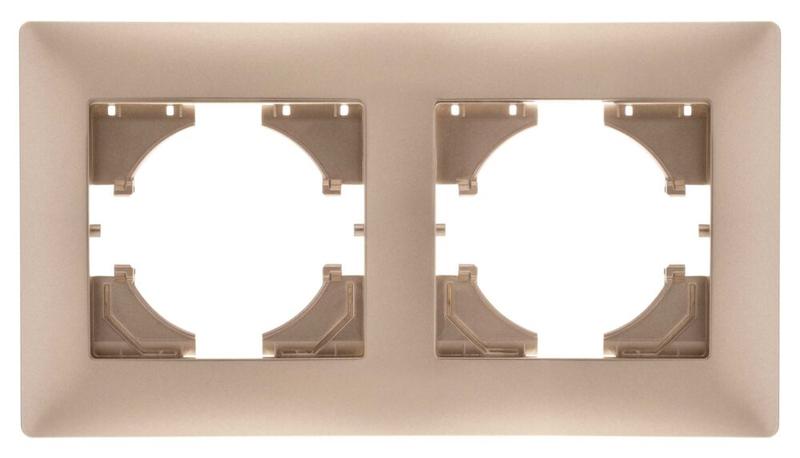 рамка 2-местн. bravo шампань gusi с1020-027 от BTSprom.by