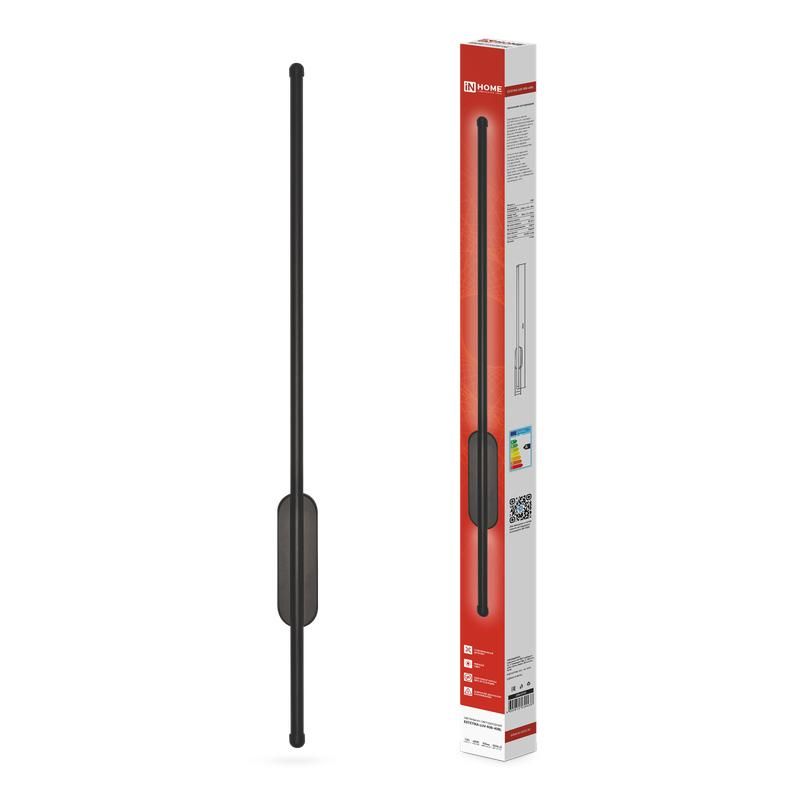 светильник светодиодный estetika luv-80b-40bl 15вт 4000к 1050лм 230в 800х50х25 черн. in home 4690612054438 от BTSprom.by