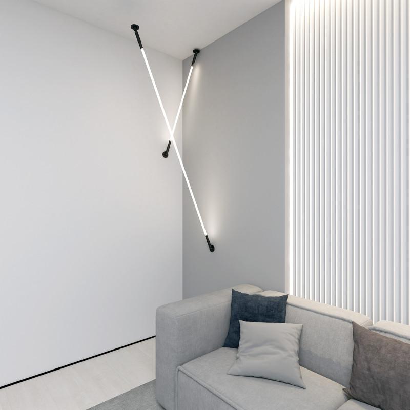  Светильник FLEX 86Вт 3000К IP20 24В DC 360град. трос в оплетке со светодиодом 5м черн. DENKIRS 732103 фото в каталоге от BTSprom.by