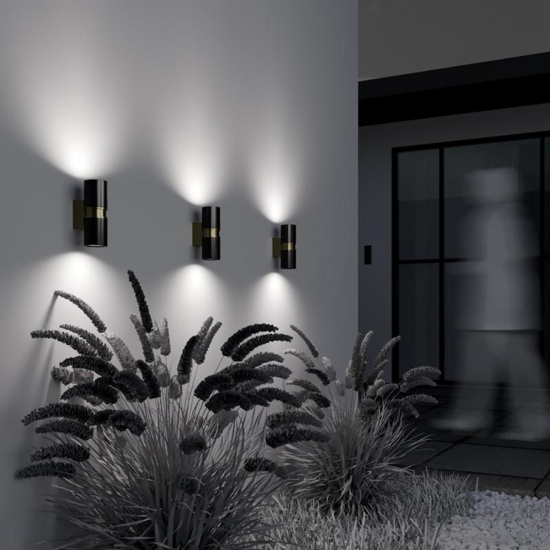  Светильник Bowery 2х50Вт GU10 IP54 бра настен. Maytoni O582WL-02B фото в каталоге от BTSprom.by