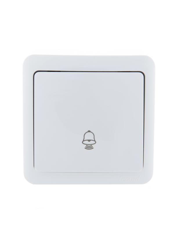 кнопка звонка 1-кл. 1п оп viola 10а ip20 бел. lezard 751-0200-103 от BTSprom.by