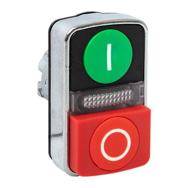 механизм кнопки исполнительный xb4 ip65 "пуск-стоп" с выпирающим стопом возвратный без фиксации с подсветкой ekf xb4bw84-65 от BTSprom.by