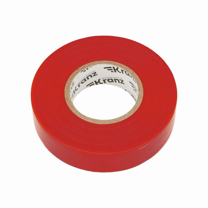  Изолента ПВХ профессиональная 0.18х19мм 20м красн. Kranz KR-09-2804 фото в каталоге от BTSprom.by