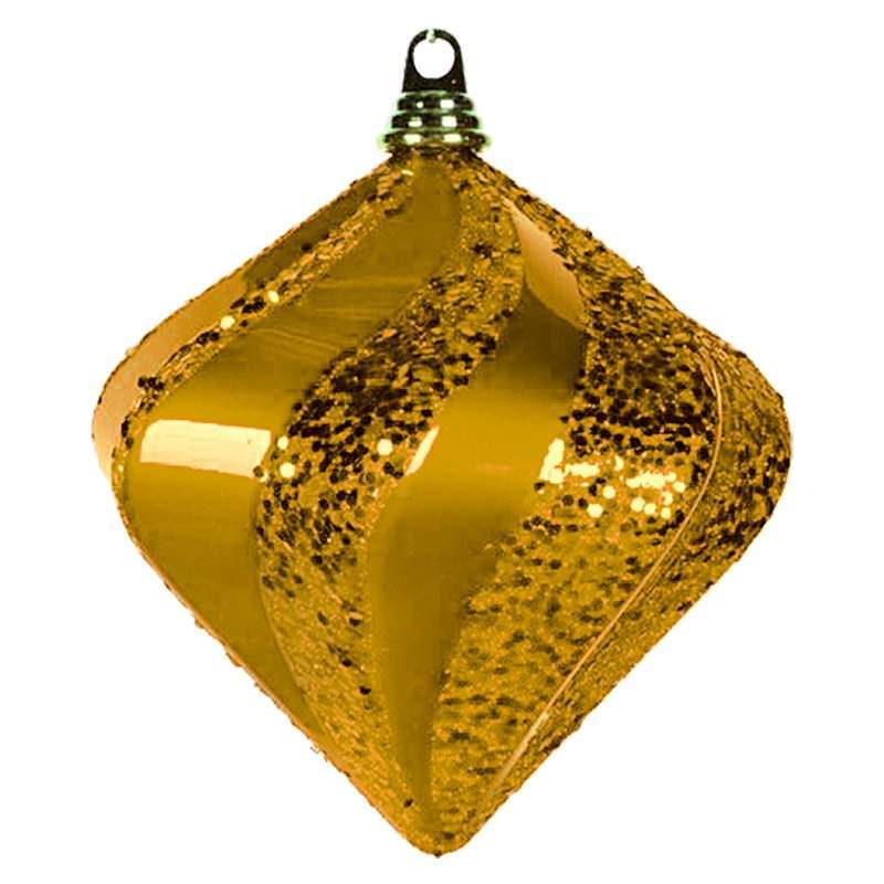 елочная фигура алмаз, 20 см, цвет золотой от BTSprom.by