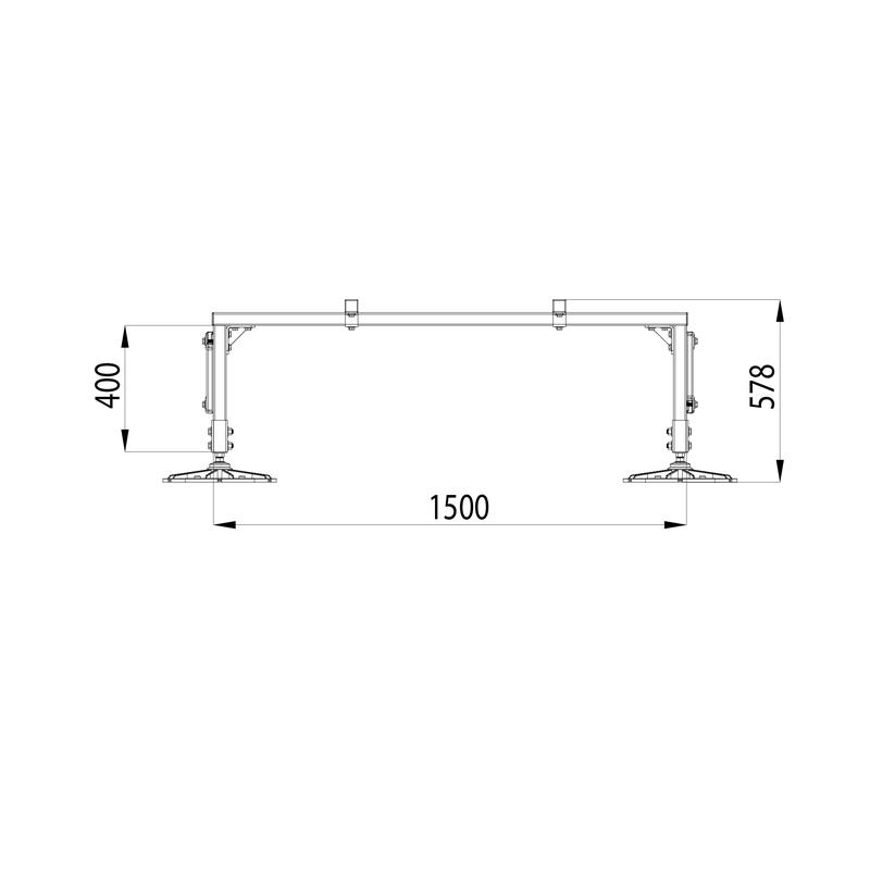  Конструкция опорная для установки оборудования TECHNORAPTOR FOOT 1500х1500 тип 1 HD КМ TR0231 фото в каталоге от BTSprom.by