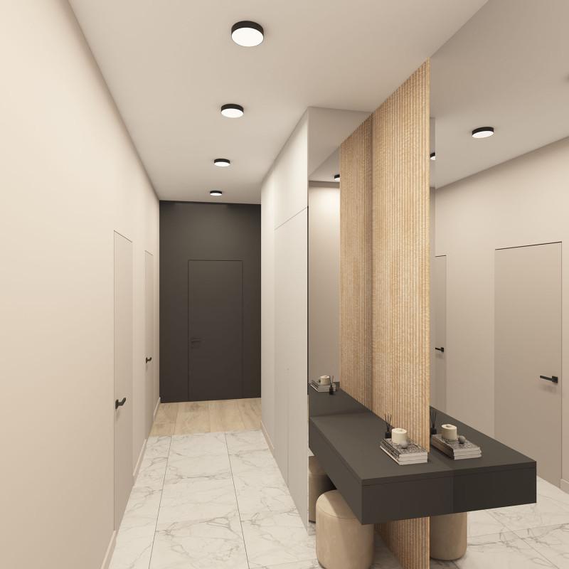  Светильник накладной TAB 24Вт LED 3000К/4000К/6500К IP20 d160mm черн. алюм./акрил DENKIRS DK2850-BK фото в каталоге от BTSprom.by