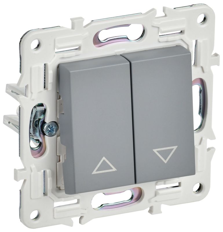 выключатель жалюзи skandy 10а sk-v12gr сер. iek sk-v15-0-10-k03 от BTSprom.by