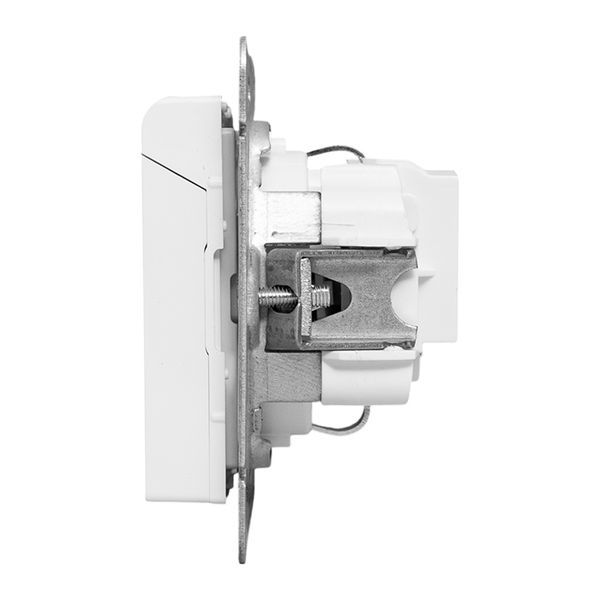  Розетка СП Эпика 16А IP44 с заземл. защ. шторки с крышкой механизм бел. EKF UP1-SOW-111-44 фото в каталоге от BTSprom.by