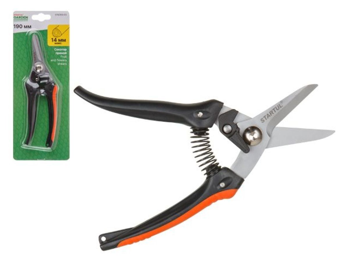 секатор прямой многофункциональный startul garden (st6093-03) (длина 190мм, цветочный) st6093-03 от BTSprom.by