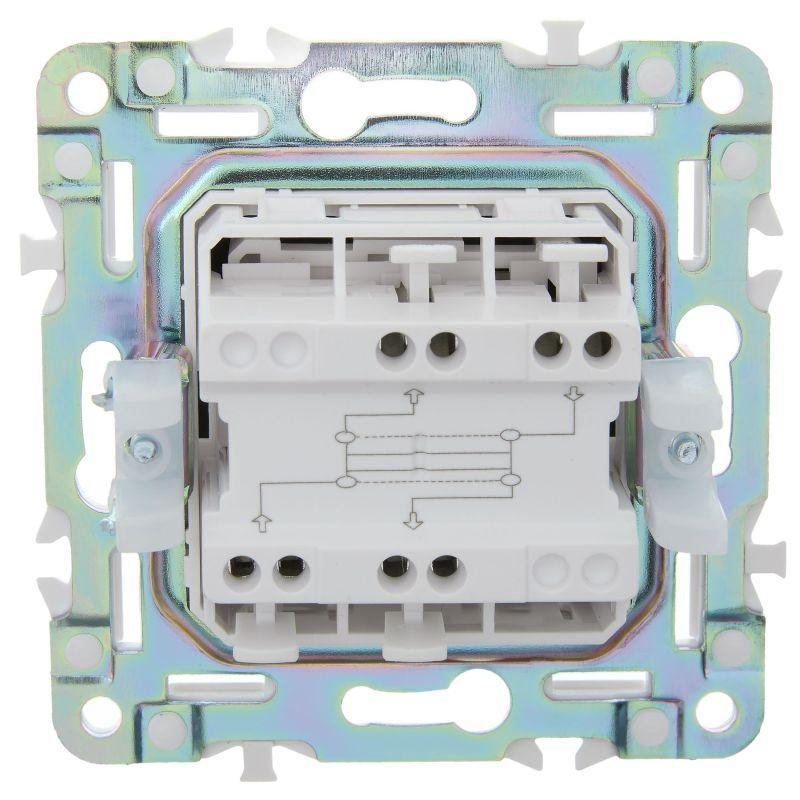  Выключатель перекрестный 1-кл. SKANDY 10А SK-V03Sh шампань IEK SK-V13-0-10-K37 фото в каталоге от BTSprom.by