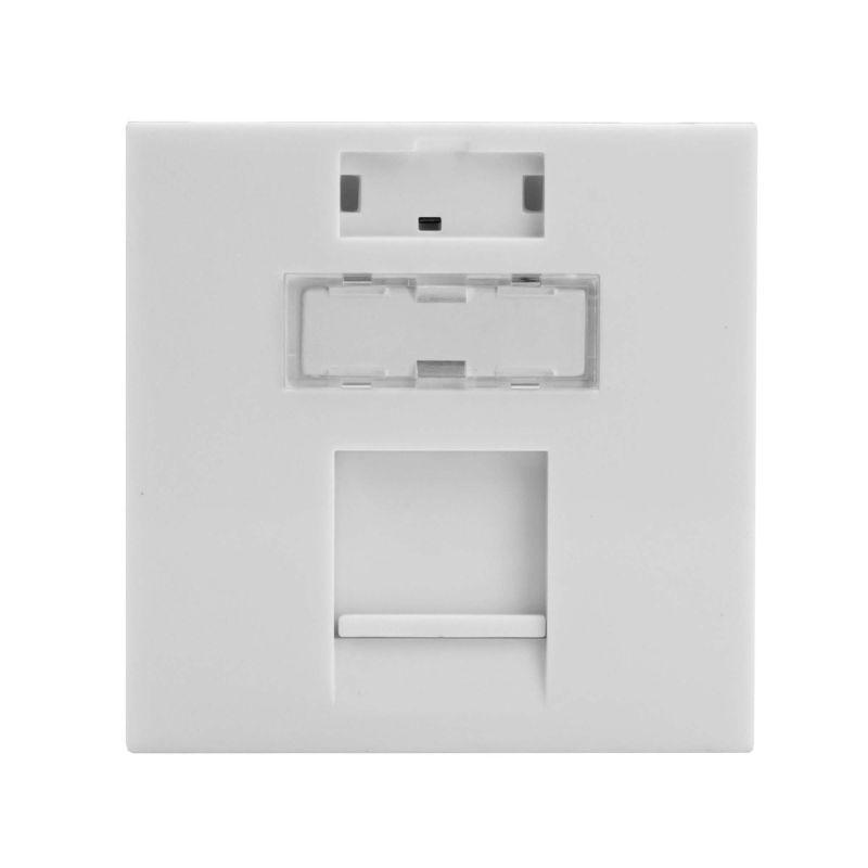 вставка 45х45 для 1 модуля keystone (аналог mosaic) бел. dkc rnw451wh от BTSprom.by