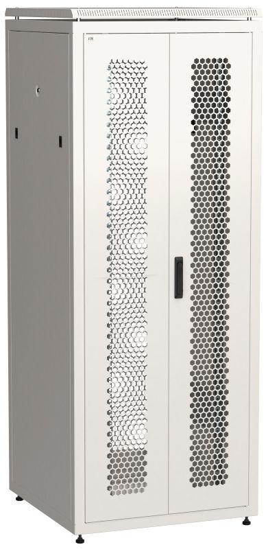 шкаф сетевой linea n 42u 800х800мм распашная перфорир. передн. дверь; задн. перфорир. сер itk ln35-42u88-2pp от BTSprom.by