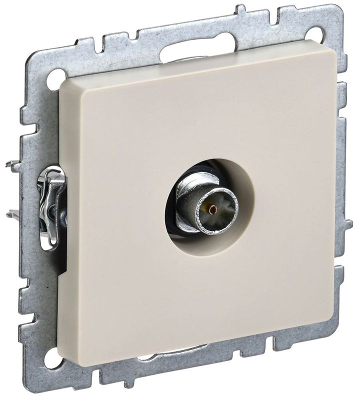 розетка телевизионная оконечная tv сп brite ртв11-0-бркр механизм беж. iek br-a10-o-k10 от BTSprom.by