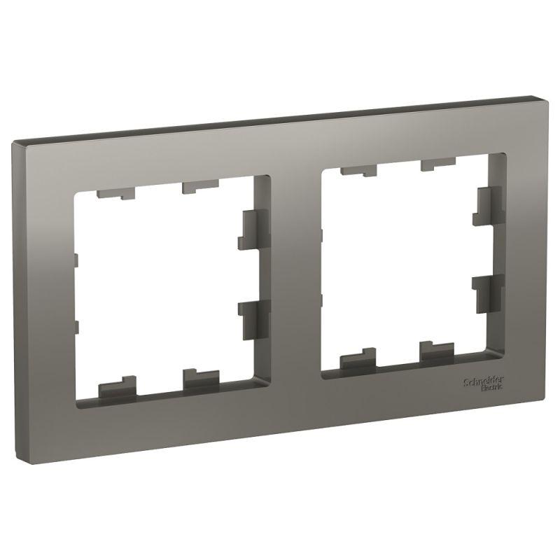 рамка 2-м atlasdesign универс. сталь se atn000902 от BTSprom.by