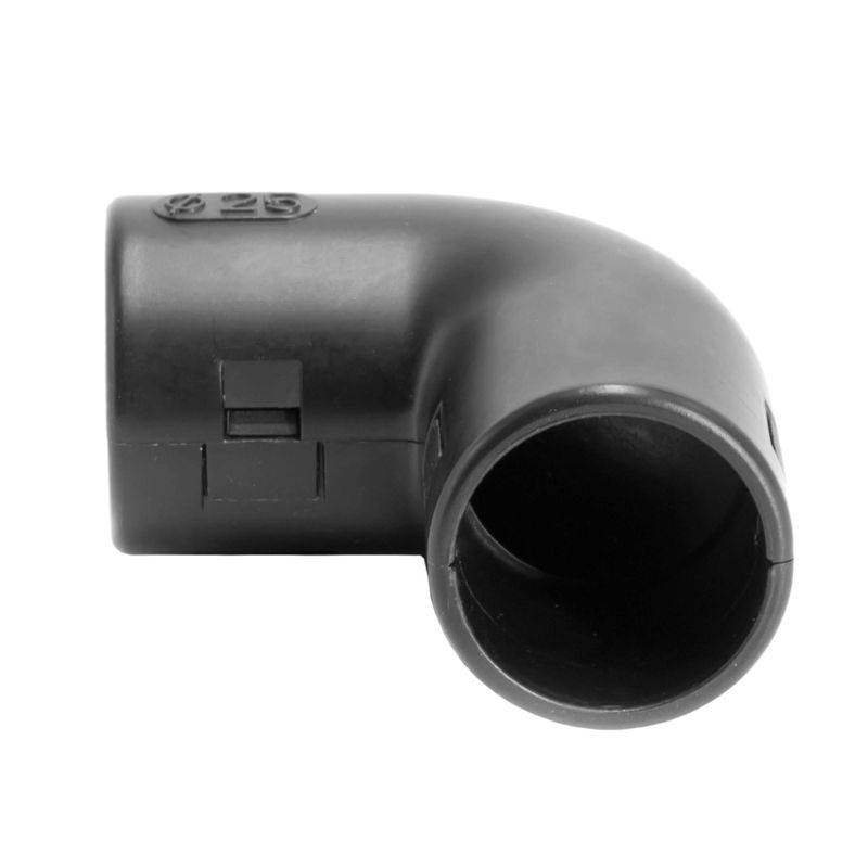  Колено открывающееся 90град. IP40 d16мм черн. DKC 50516B фото в каталоге от BTSprom.by